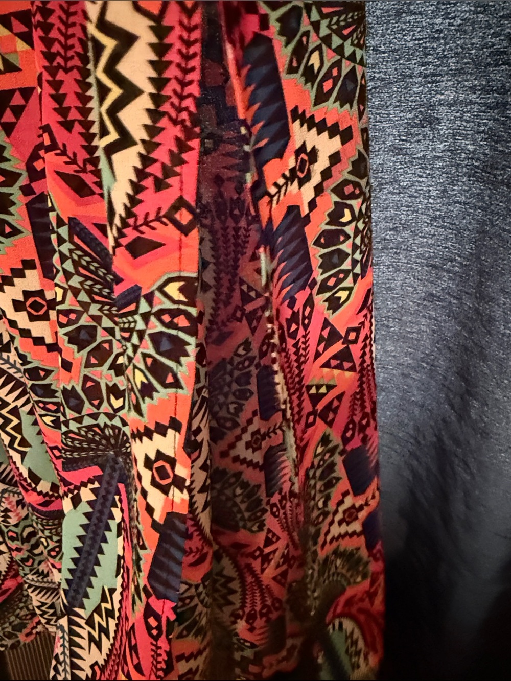 Sleeveless Aztec Print Maxi Dress - Multicolor - Picture 7 of 7